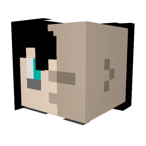 Mikey6660 Minecraft avatar head, 3D render