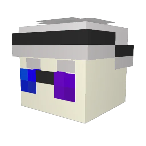 Mikey80 Minecraft avatar head, 3D render