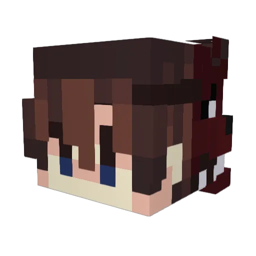 MikeyAfton Minecraft avatar head, 3D render