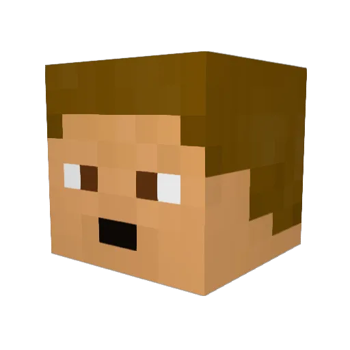 MikeyC0 Minecraft avatar head, 3D render