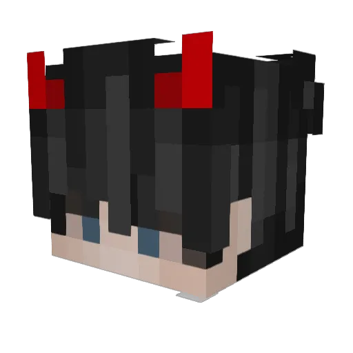 MikeyDaKey Minecraft avatar head, 3D render