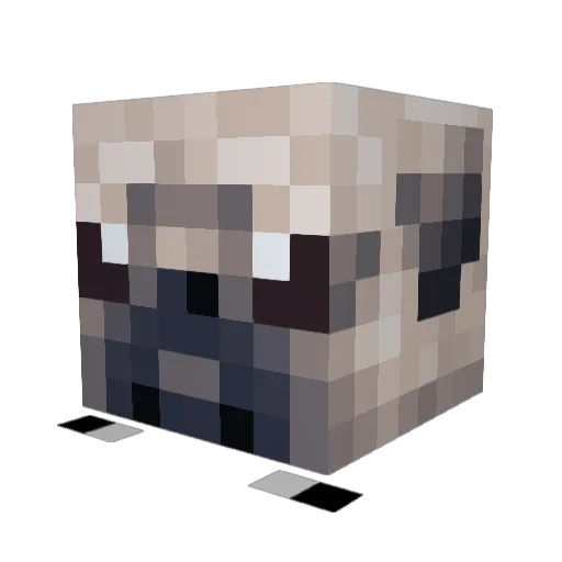 MikeyMikey Minecraft avatar head, 3D render