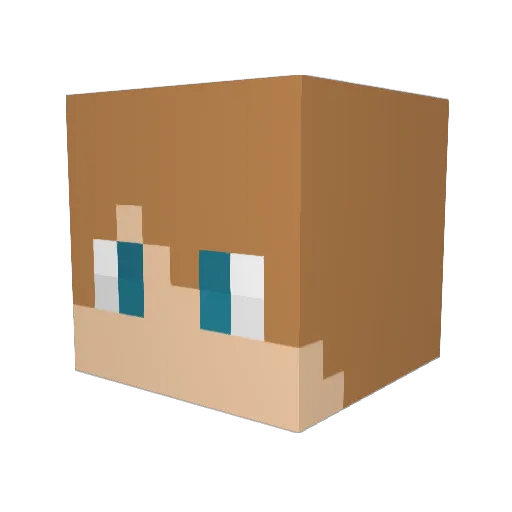 MikeyS2 Minecraft avatar head, 3D render