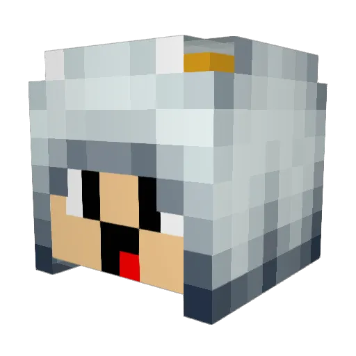 MikeyShox Minecraft avatar head, 3D render