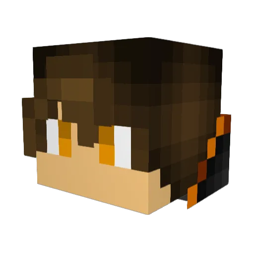 MikeyStorm Minecraft avatar head, 3D render
