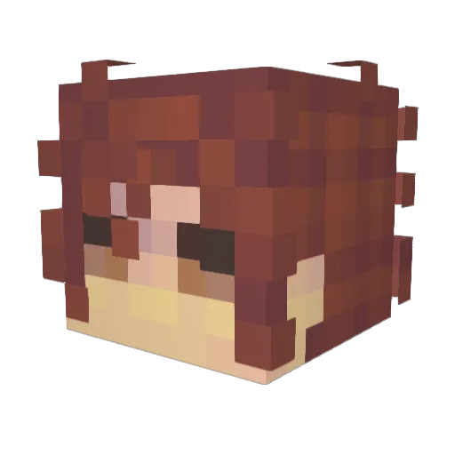 MikeyTheBoi Minecraft avatar head, 3D render