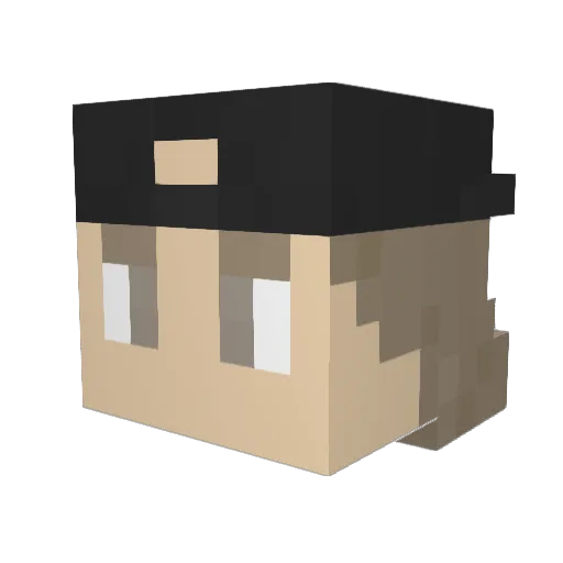 Mikey_Way_Fan Minecraft avatar head, 3D render