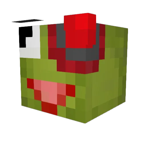 Mikey__08 Minecraft avatar head, 3D render