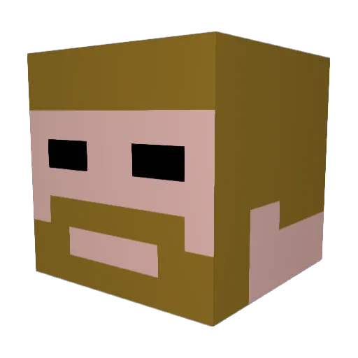 Mikey__Bee Minecraft avatar head, 3D render