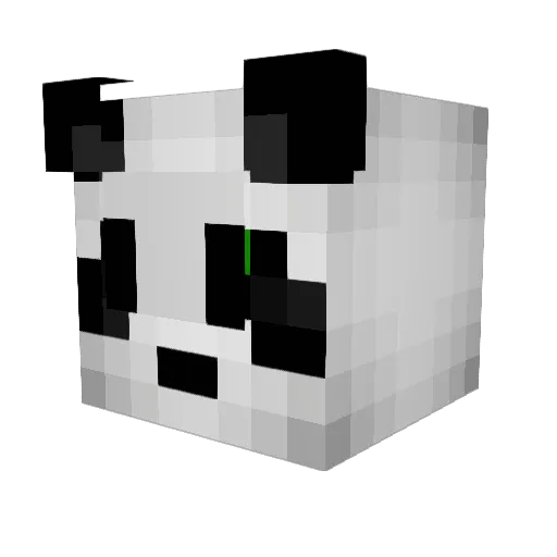 Mikey_blu Minecraft avatar head, 3D render