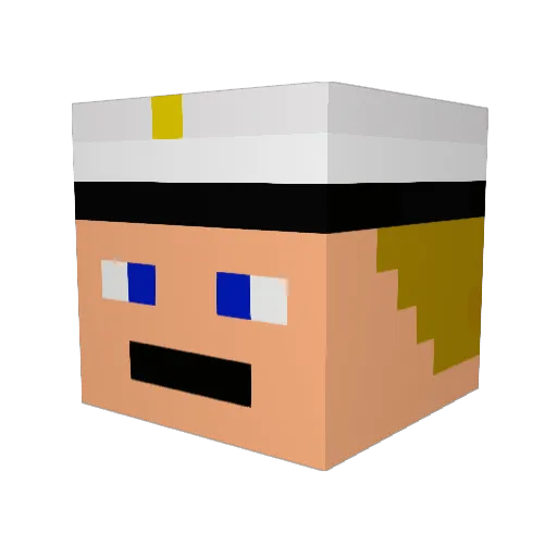Mikeybo400 Minecraft avatar head, 3D render