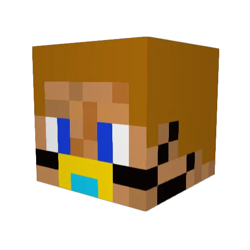 Mikeyboy123555 Minecraft avatar head, 3D render
