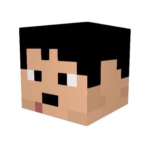 MikeytheRockstar Minecraft avatar head, 3D render