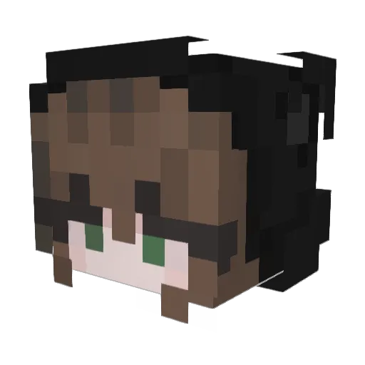 Mikeyyikes Minecraft avatar head, 3D render