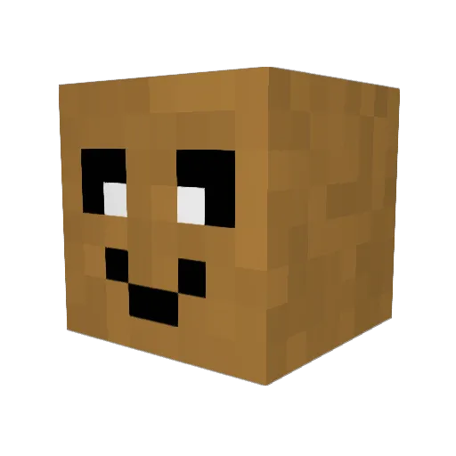 Mikfajter Minecraft avatar head, 3D render