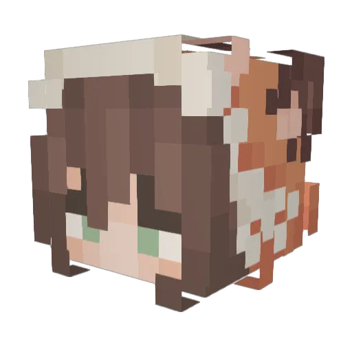 Mikhail_elior Minecraft avatar head, 3D render