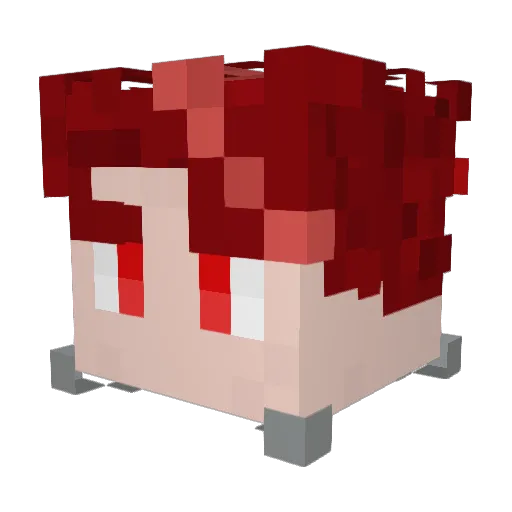 Mikhail_megami Minecraft avatar head, 3D render