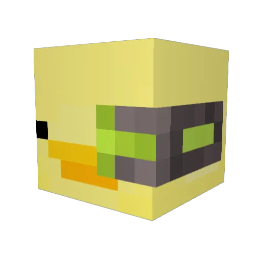 Miki213 Minecraft avatar head, 3D render