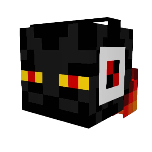 MikiGaia Minecraft avatar head, 3D render