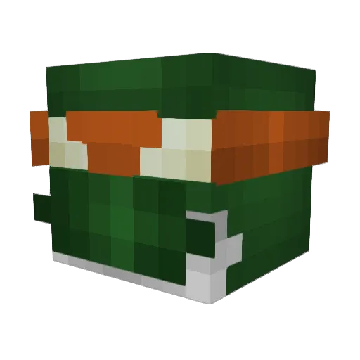 MikiKir Minecraft avatar head, 3D render
