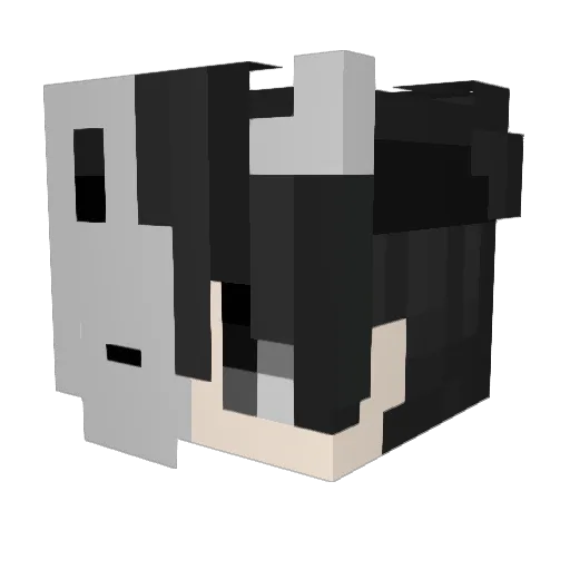 MikiR3kt_ Minecraft avatar head, 3D render
