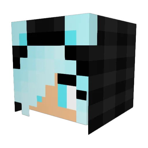 Miki_Angel999 Minecraft avatar head, 3D render