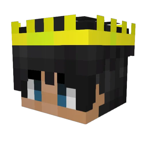 Mikielol Minecraft avatar head, 3D render