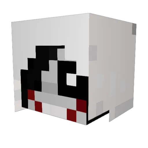Mikihi Minecraft avatar head, 3D render