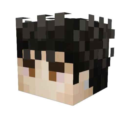 Mikinho1412 Minecraft avatar head, 3D render