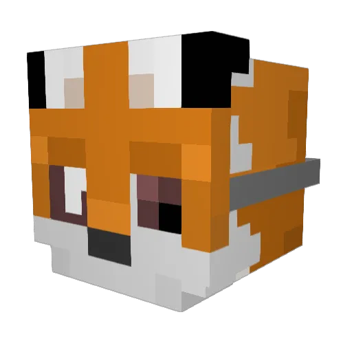 Mikiprune44 Minecraft avatar head, 3D render