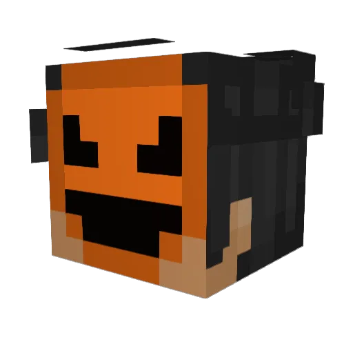 Mikir0 Minecraft avatar head, 3D render