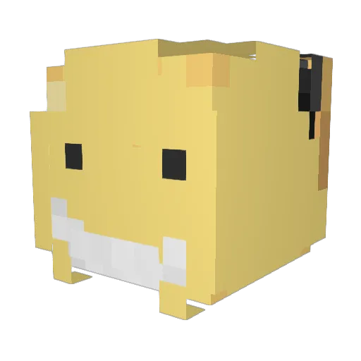 Mikiro9 Minecraft avatar head, 3D render