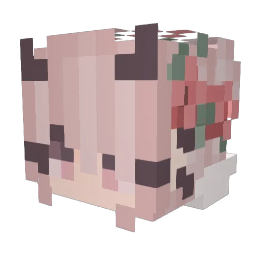 Mikka05 Minecraft avatar head, 3D render