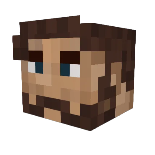 MikkeJakke Minecraft avatar head, 3D render