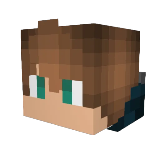 Mikkelbuus05 Minecraft avatar head, 3D render