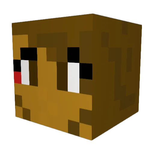 Mikkidamac Minecraft avatar head, 3D render
