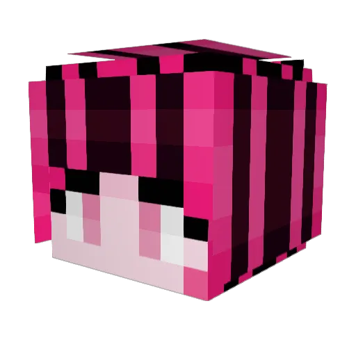 MikkyMik Minecraft avatar head, 3D render
