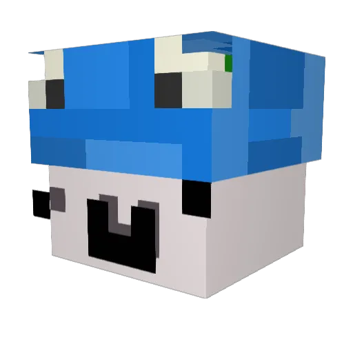 MikleMann Minecraft avatar head, 3D render