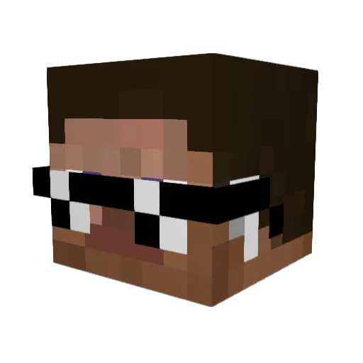 Miklo2630 Minecraft avatar head, 3D render