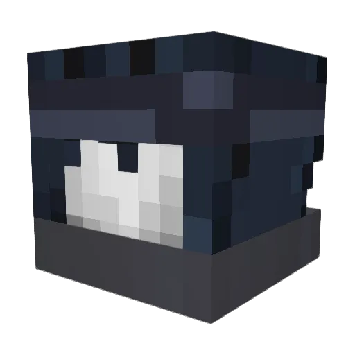Miklxs Minecraft avatar head, 3D render