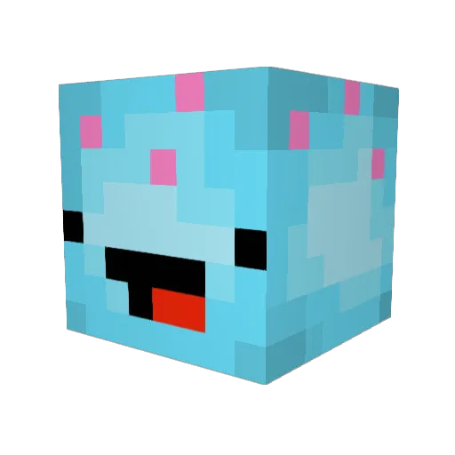 Miko64 Minecraft avatar head, 3D render