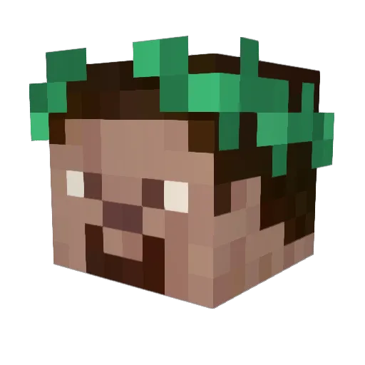 MikoAssassyn Minecraft avatar head, 3D render