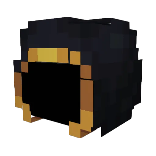 MikoCubeXD Minecraft avatar head, 3D render