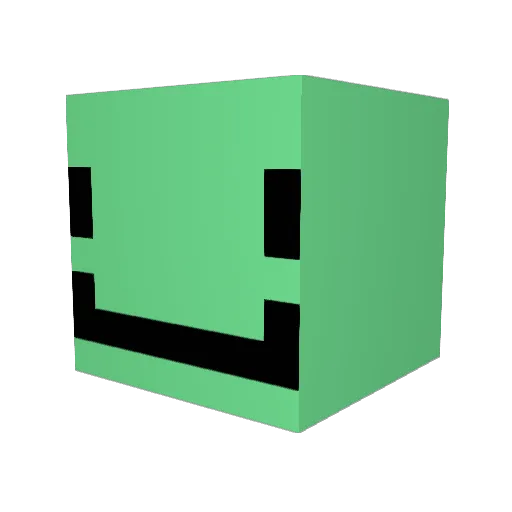 MikoDT Minecraft avatar head, 3D render