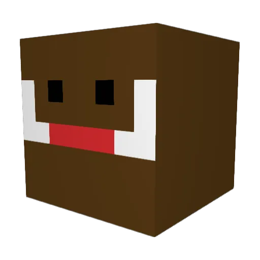 MikoQfiat Minecraft avatar head, 3D render