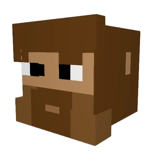 MikoSz10 Minecraft avatar head, 3D render