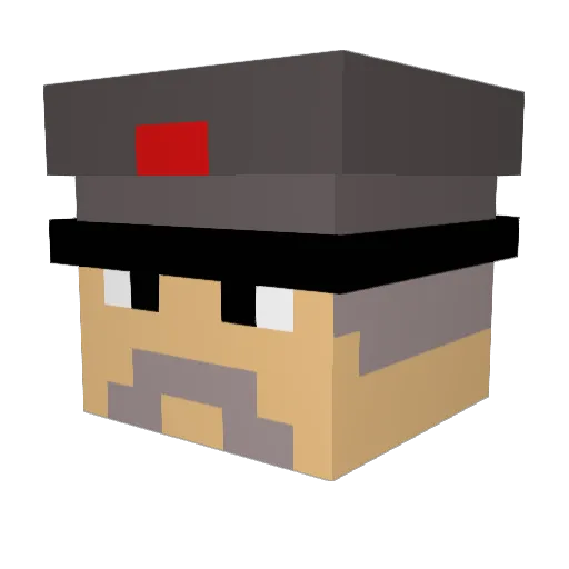 MikoTheBottle Minecraft avatar head, 3D render