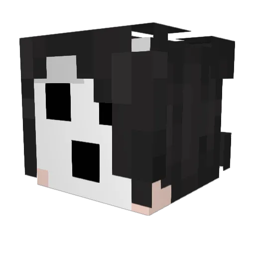 Miko_an1mates Minecraft avatar head, 3D render