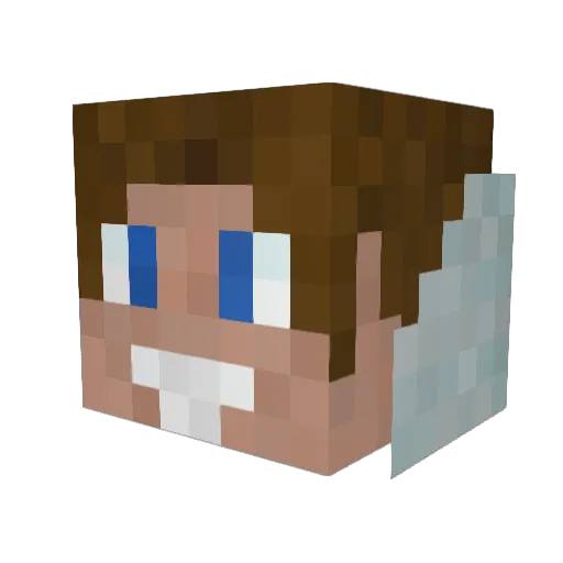Mikodebest Minecraft avatar head, 3D render