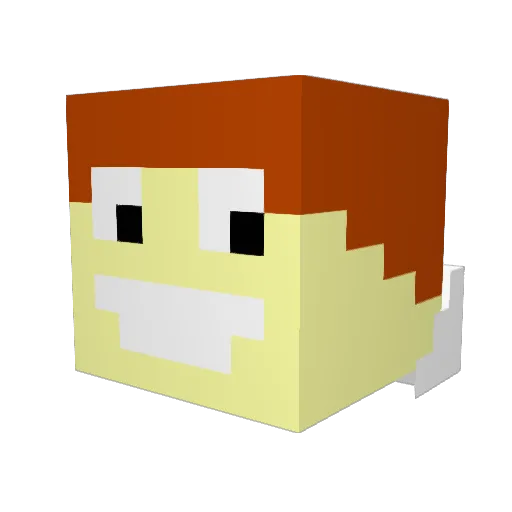 Mikolaj45 Minecraft avatar head, 3D render